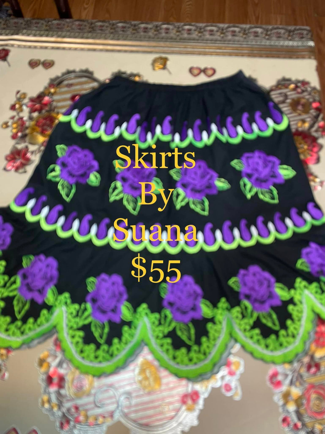 Island Embroidered Skirt